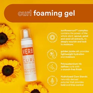 VERB Curl Defining Foaming Gel for Frizz Control and Hydration, 6.7 fl oz