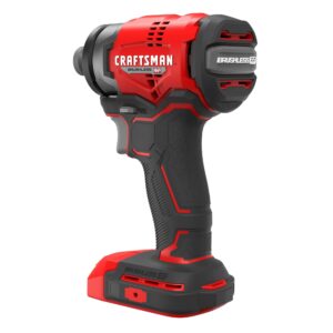 CRAFTSMAN V20 Cordless Impact Driver, 1/4 inch, Bare Tool Only (CMCF813B)