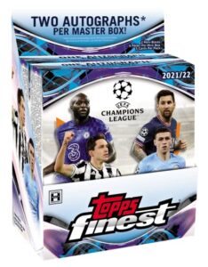 topps 2021/22 finest uefa champions league soccer box (12 pks/bx)