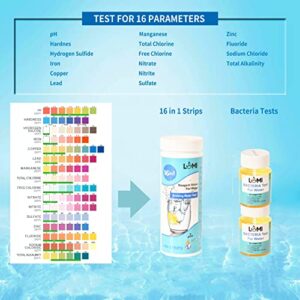 17 in 1 Water Test Kit, Testing for Drinking Water Quality (Well and Tap Water), Fast and Accurate pH Test Strips, Drinking Water Test Kits,100 Pieces Each