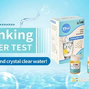 17 in 1 Water Test Kit, Testing for Drinking Water Quality (Well and Tap Water), Fast and Accurate pH Test Strips, Drinking Water Test Kits,100 Pieces Each