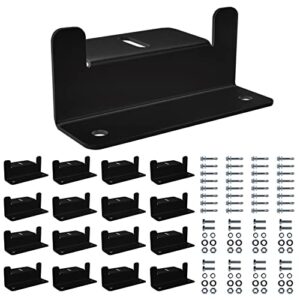 d&onehos solar panel mounting z brackets lightweight aluminum corrosion-free construction for rvs, trailers, boats, yachts, wall and other off gird roof installation, 16 units per set,black