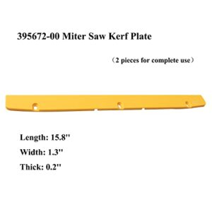 395672-00 Miter Saw Kerf Plate Fits 708 708-B2 708-BR, Yellow, Kerf Board, 2 PCS