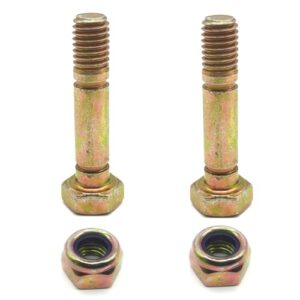2 pack 303160355p 303160355 replacement shear pins bolt and nut for mtd powersmart snowblowers