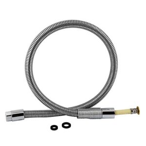 maxsen pre-rinse sprayer hose stainless steel hose 38"(960mm) for faucet replacement kit brass dish spray hose for commercial kitchen sink faucet