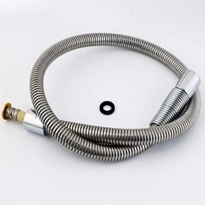 MaxSen Pre-rinse Sprayer Hose Stainless Steel Hose 38"(960mm) for Faucet Replacement Kit Brass Dish Spray Hose For Commercial Kitchen Sink Faucet