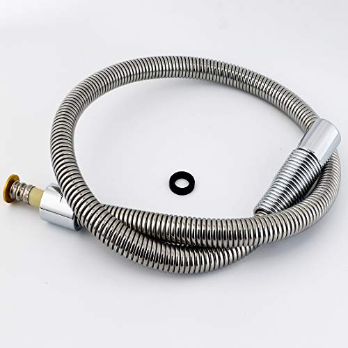 MaxSen Pre-rinse Sprayer Hose Stainless Steel Hose 38"(960mm) for Faucet Replacement Kit Brass Dish Spray Hose For Commercial Kitchen Sink Faucet