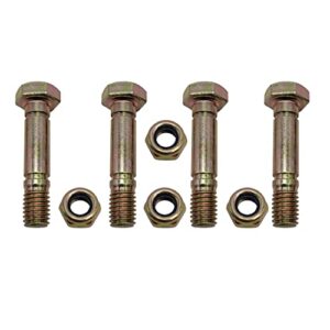 4pk shear bolt and nut fits mtd cub cadet troy-bilt 710-0890 710-0890a 910-0890a snow thrower