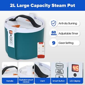 Portable Sauna, Personal Sauna for Home with 2L Steam Generator, Personal Sauna Tent, Portable Steam Sauna Box with Remote Control, Steam Saunas for Home,at Home Sauna