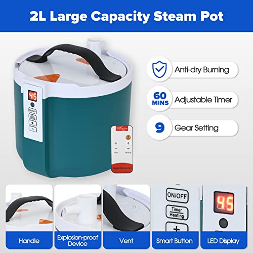 Portable Sauna, Personal Sauna for Home with 2L Steam Generator, Personal Sauna Tent, Portable Steam Sauna Box with Remote Control, Steam Saunas for Home,at Home Sauna