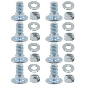 set of 8, 784-5581a 784-5581 snow blowers carriage bolts & nuts kits fits mtd shave plate scraper bar 784-5581a-0637 790-00120-0637 712-3010, 736-0242, 710-0260 , (5/16-18) 5/8"