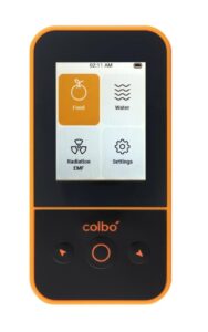 colbo safecheck: 4-in-1 digital emf meter, radiation detector, tds water tester, and nitrate tester. food and water quality measuring, radiation meter, and nuclear survival gear