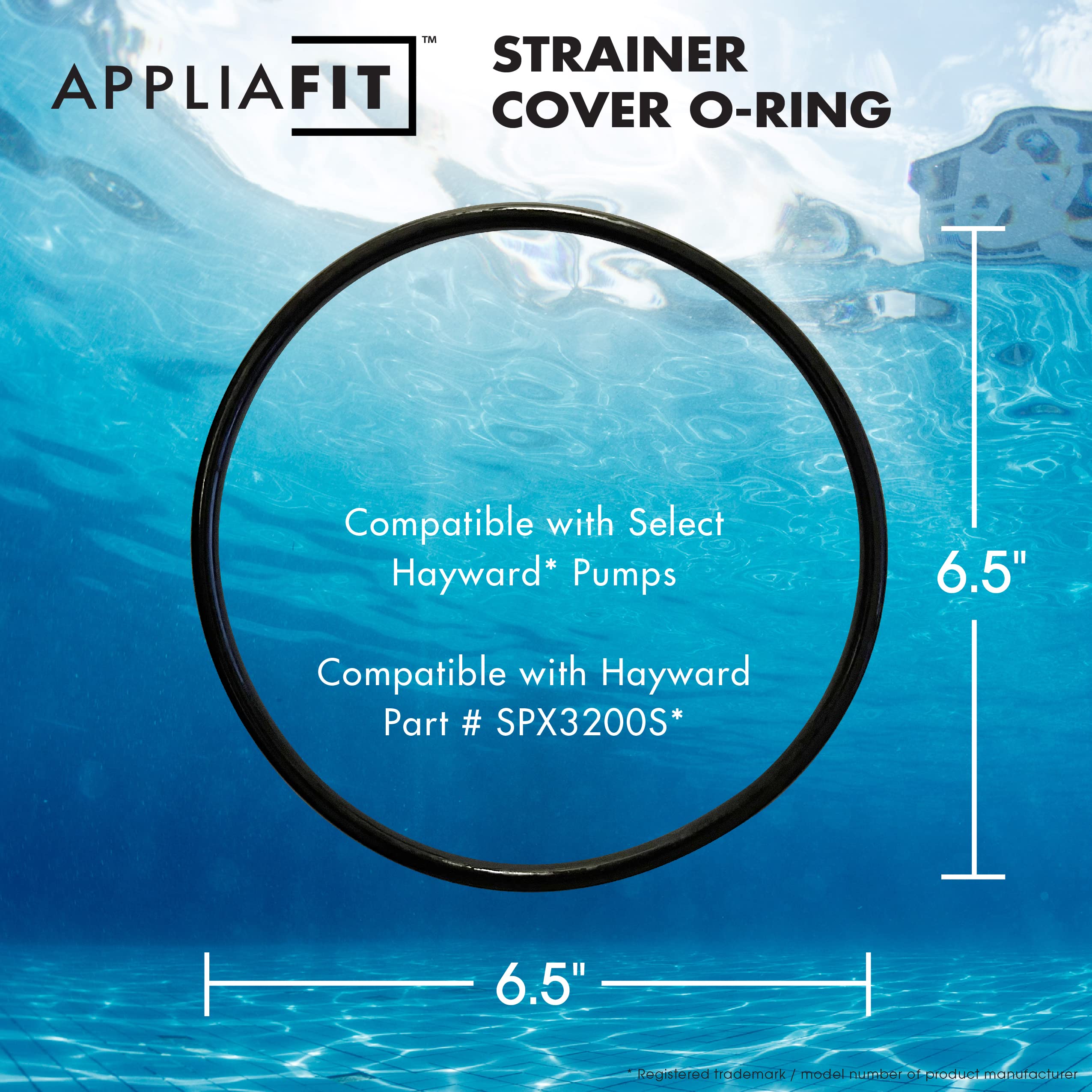 AppliaFit Strainer Cover O-Ring Compatible with Hayward SPX3200S for Hayward Tristar and EcoStar Pool Pumps (1-Pack)