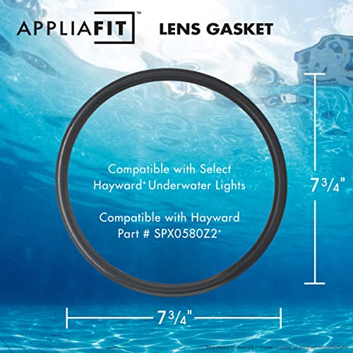 AppliaFit Lens Gasket Compatible with Hayward SPX0580Z2 for Select Hayward AstroLite Series Underwater Lights (1-Pack)