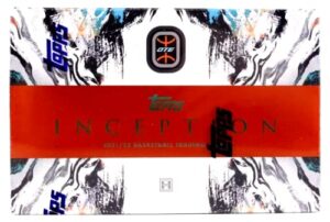 2021-22 topps inception overtime elite basketball hobby box (1 pack/7 cards: 2 autos)