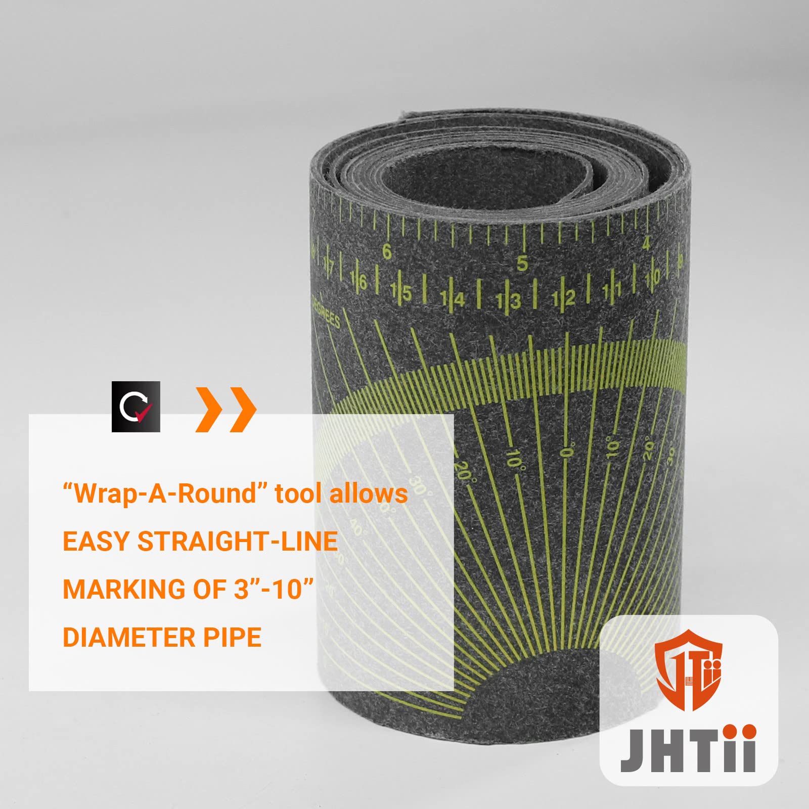 JHTii Flex Angle Measuring and Marking Gauge, Pipe Wrap Around