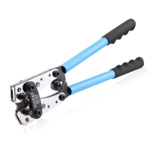 tuoyao battery cable lug crimping tool,wire crimper tool,awg 10-1/0 for heavy duty wire lugs,battery terminal,copper lugs terminals