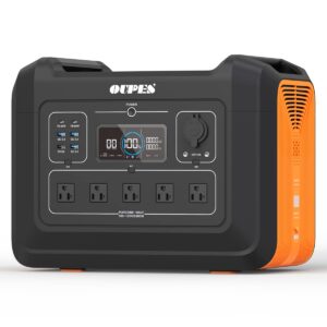 OUPES 2400W Portable Power Station, 2232Wh Solar Powered Generator w/ 5 AC Outlets (5000W Peak), Emergency LiFePO4 Battery Generator for Home Backup Outdoor Camping RV