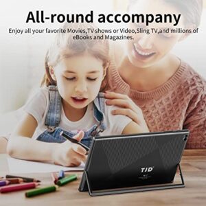 TJD Android 11 Tablet 10.1 Inch Tablets, 128GB ROM 512GB Expandable, Quad-Core Processor Google GMS Tablet, 6000mAh Fast Charge, 8MP Dual Camera, IPS HD Touchscreen WiFi Bluetooth (Black)