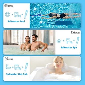 HOICATED Digital Salt Pool Tester Range 0-9999ppm for Saltwater Pool Swimming Pool and Koi Fish Pond Salt Level Testing Professional Sodium Chloride Meter