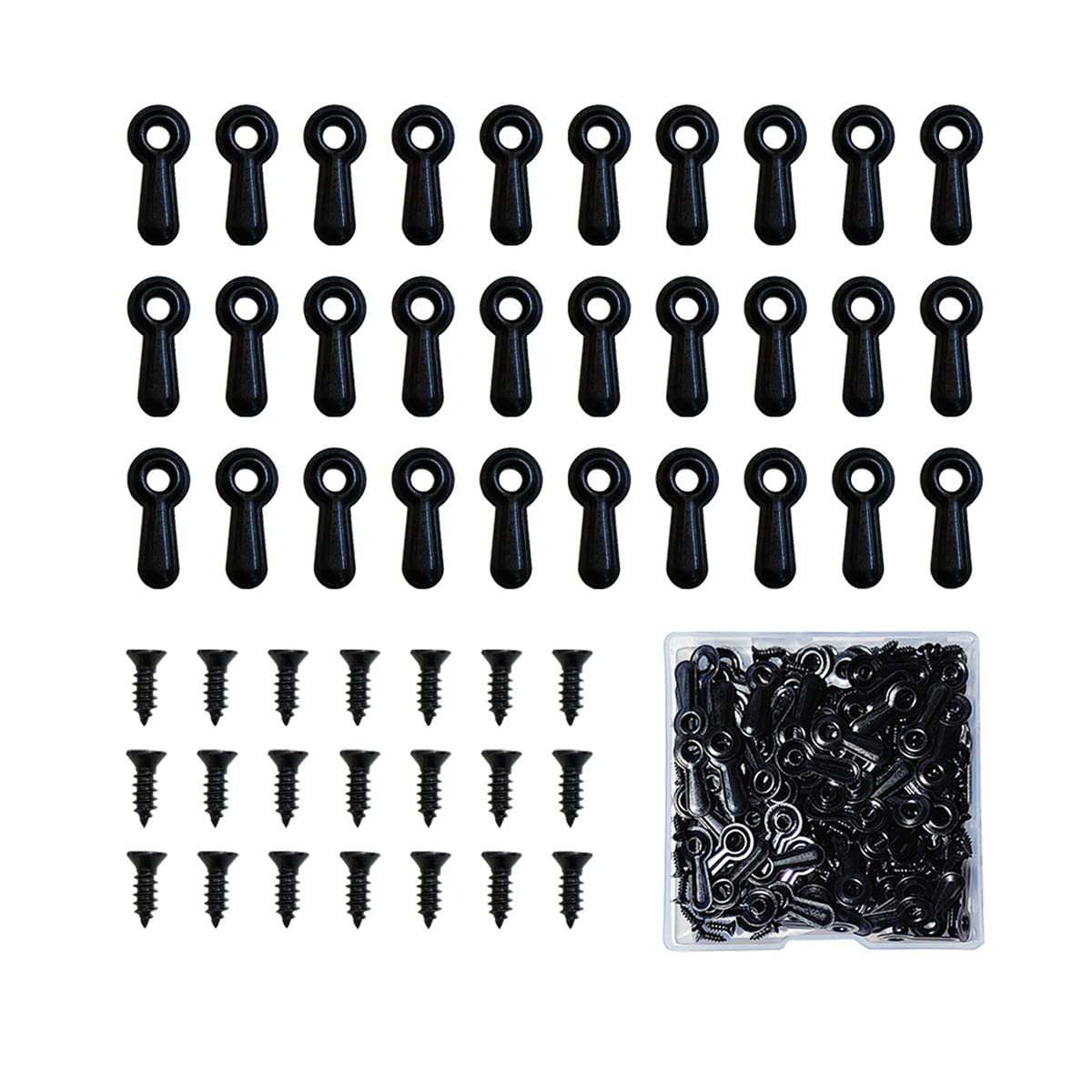 100 Pieces Metal Picture Frames Turn Button Fasteners with 100 Pieces Screws, Picture Frame Hardware Backing Clips Picture Turn Button Frame Picture Turn Button Fasteners Set