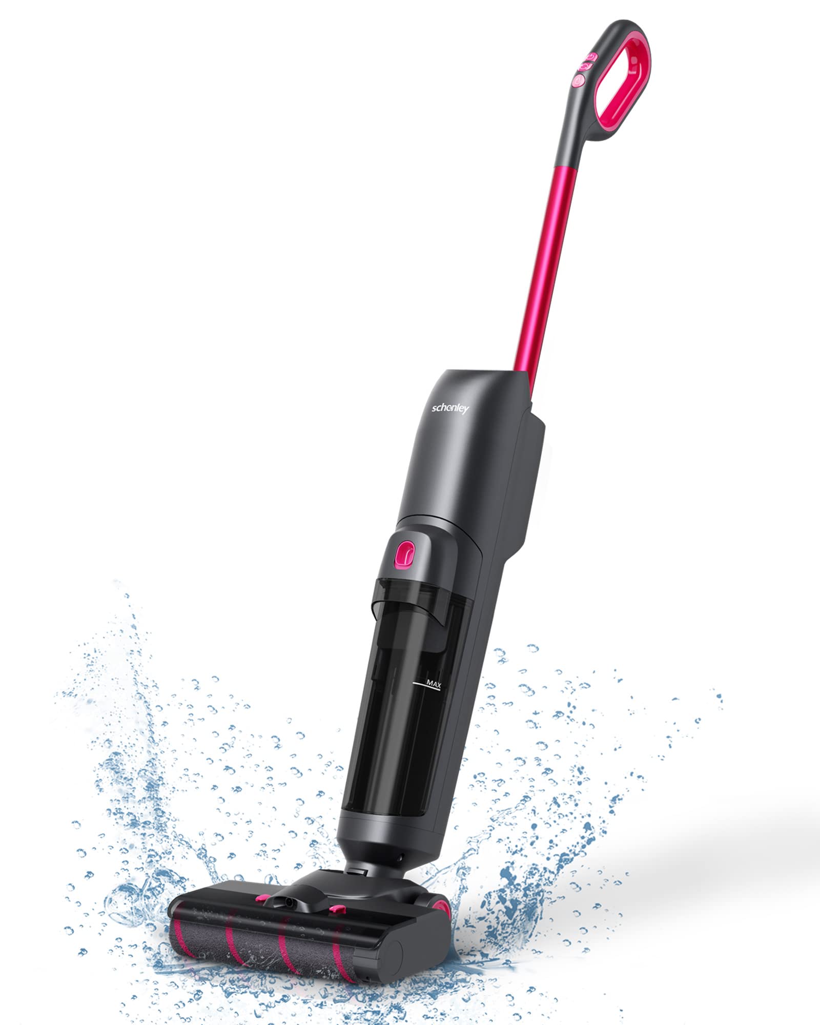 Schenley Wet Dry Vacuum Cleaner - Cordless Vacuum and Mop One-Step Cleaning for Hard Floors with Self-Cleaning and Air Dry, Smart Mess Detection, Enhanced Edge Cleaning, On-Demand Sprayer