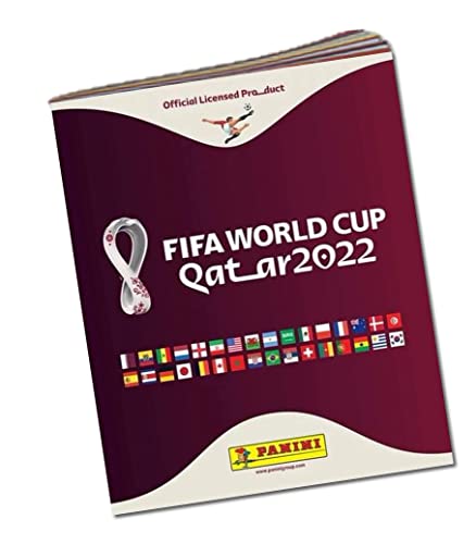 Panini FIFA World Cup QATAR 2022 ALBUM + BOX (50 Packs, 5 Stickers per pack)