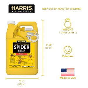 Harris Spider Killer, Liquid Spray with Odorless and Non-Staining Formula (128oz)