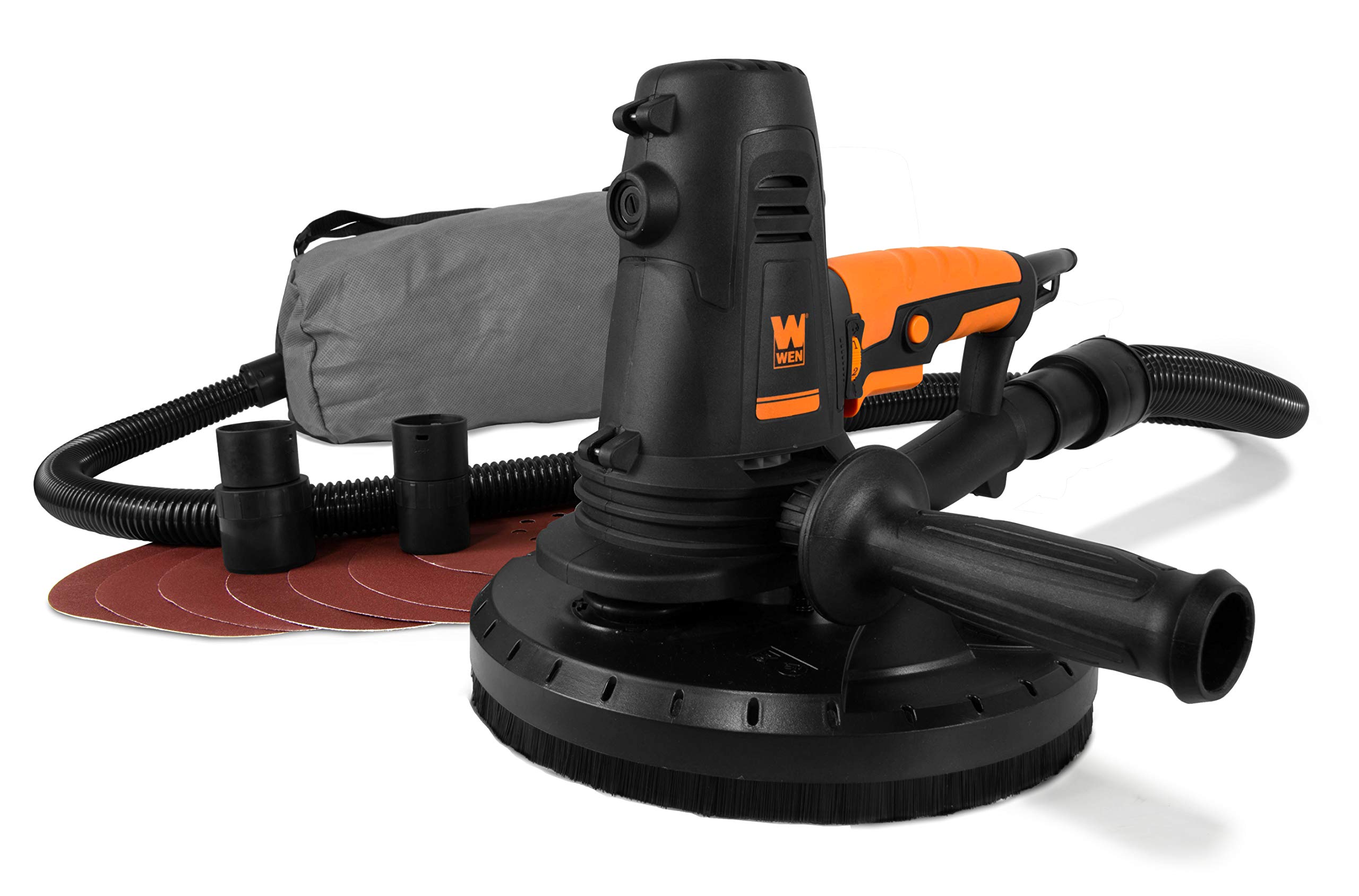 WEN DW1085 10-Amp Variable Speed Handheld Drywall Sander with Dust Hose and Collection Bag , Black