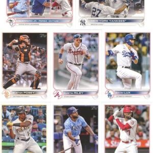 2022 Topps Baseball Complete 668 Card Factory Sealed HOBBY Factory Set with (5) EXCLUSIVE FOILBOARDS #/390! Includes all Series 1 + 2 Cards PLUS ROOKIES JULIO RODRIGUEZ, Bobby Witt Jr & More! WOWZZER!