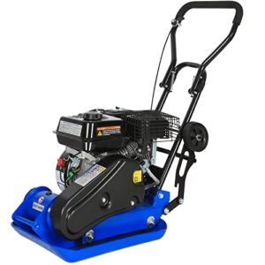 bilt hard plate compactor rammer, 6.5hp 196cc gas engine 5500 vpm, 21 x 14.5 inch plate, concrete tamper for paving landscaping sidewalk patio, epa compliant tl-g-pc10