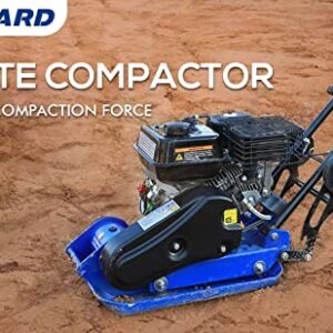 BILT HARD Plate Compactor Rammer, 6.5HP 196cc Gas Engine 5500 VPM, 21 x 14.5 inch Plate, Concrete Tamper for Paving Landscaping Sidewalk Patio, EPA Compliant TL-G-PC10