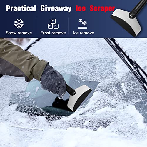 KioGro 32-inch Snow Shovel - 3 Piece Aluminum Folding Shovels Snow Removal for Car Driveway with Ice Scraper and Portable Bag (Snow Shovel-Portable Design)