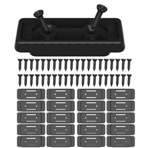 nyvoozy 20pcs-feet mounting system, mounting feet for milwaukee packout, mounting feet for milwaukee packout system (black)