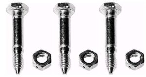 53200500 shear pins and nuts fits ariens 532005 53200500 snowthrowers 3pcs