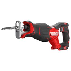 craftsman v20 rp cordless reciprocating saw, 3,200 rpm, 8 inch, bare tool only (cmcs351b)