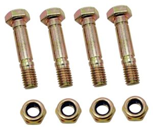 710-0890 shear pins and nuts fits mtd cub cadet troy-bilt 710-0890 710-0890a 910-0890a 4 pack