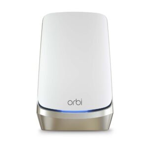 netgear orbi quad-band wifi 6e router (rbre960), 10gbps speed, coverage up to 3,000 sq. ft, 200 devices, 10 gig internet port, expandable to create a mesh system, axe11000 802.11ax