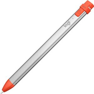 Logitech Crayon Digital Pencil for All Apple iPad Pros (2018 Or Later) - Orange (Renewed)