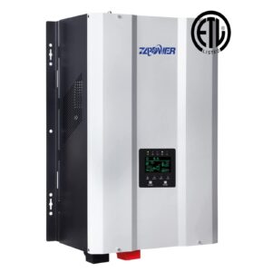 zlpower ul1741 10kw solar off grid inverter 110/220vac low frequency dc 48v ac input 240v ac output 120v/240v split phase pure sine wave power converter,with 2x60a mppt charger controller 10000w