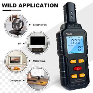 EMF Meter, Rechargeable Digital Electromagnetic Field Radiation Detector Hand-held Digital LCD EMF Detector, Great Tester for Home EMF Inspections, Office, Outdoor and Ghost Hunting