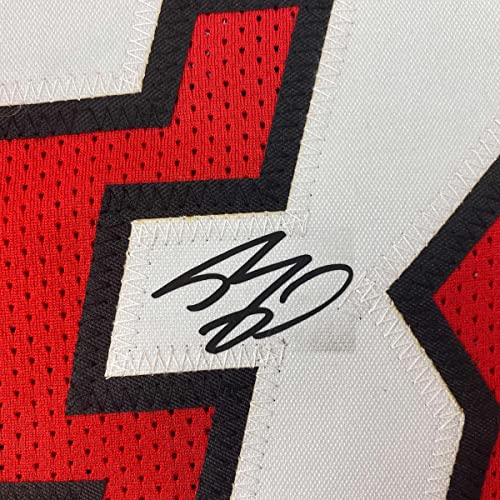 Facsimile Autographed Shaquille Shaq O'Neal Miami Red Reprint Laser Auto Basketball Jersey Size Men's XL