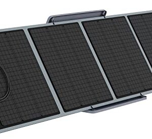 200W 36V Portable Solar Panel with MC4 Output for Power Station, Foldable Solar Panel with Adjustable Kickstand, Waterproof Solar Charger for Solar Generator Camping RV Off-Grid