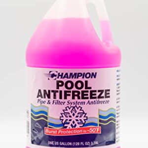 CPDI Champion Swimming Pool Antifreeze for Winterizing, 2 x 1 Gallon Bottle, Supports Above Ground and Inground Pools and Spas, Burst Protection from Rust and Corrosion