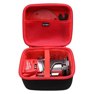 ltgem eva hard storage case for milwaukee's cordless compact router, 18.0 voltage - travel protective carrying bag