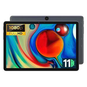 alldocube android 11 tablet 10.1 inch, smile x octa-core tablet, 4gb ram+64gb storage, 2mp+ 5mp dual camera, dual sim 4g lte, 1920x1200 ips resolution, 2* speakers, 2.4ghz+5ghz wifi, 6000mah (grey)