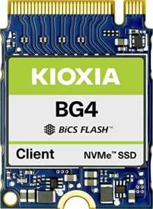 kioxia ssd 512gb m.2 2230 30mm nvme pcie gen3 x4 kbg40zns512g bg4 solid state drive for surface pro steam deck dell hp lenovo ultrabook tablet