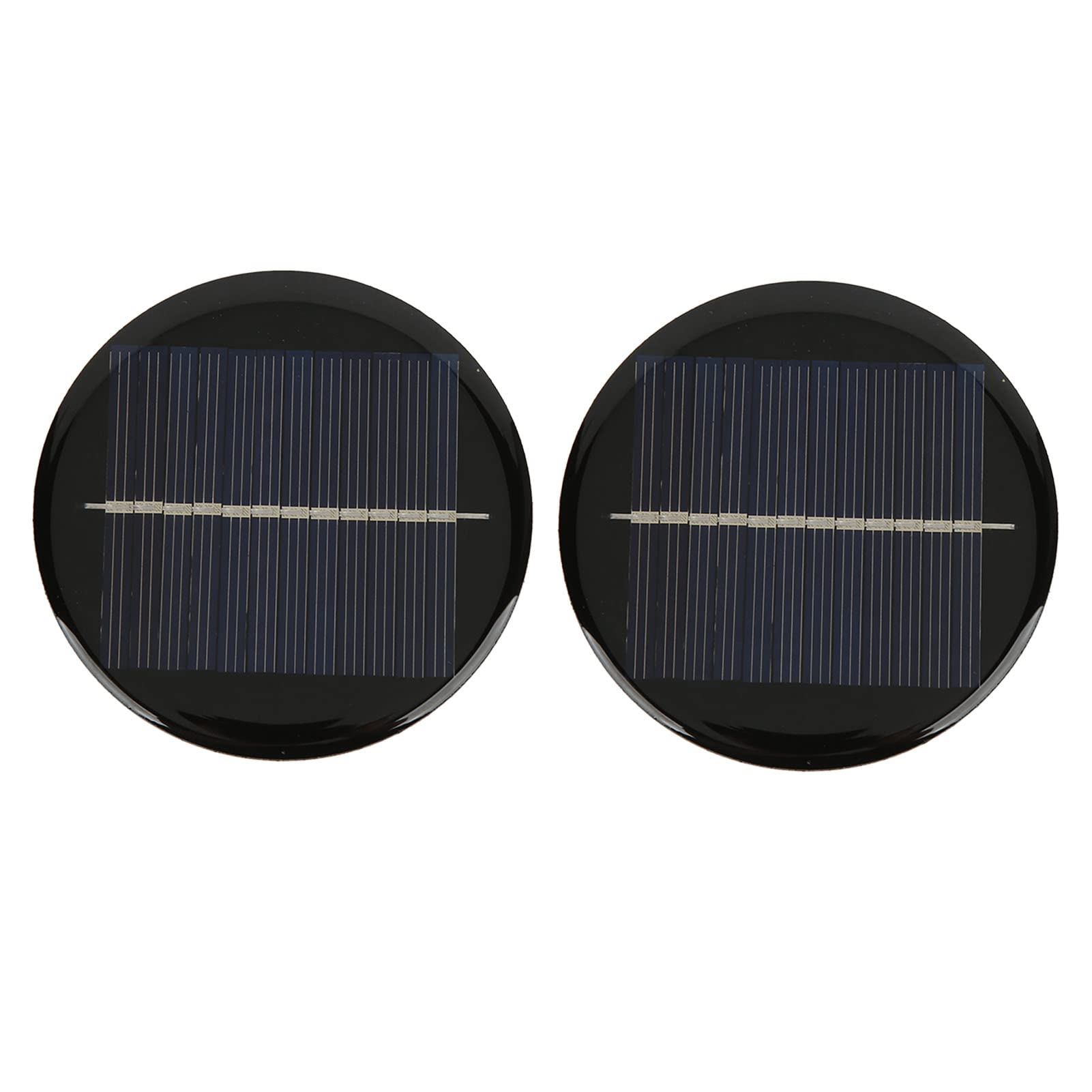 Solar Panel, 0.5W high Conversion Rate Waterproof Circular Solar Panel for House Outdoor use