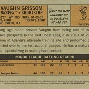 2021 Topps Heritage Minors Baseball #109 Vaughn Grissom Pre-Rookie Card GCL Braves