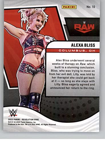 2022 Panini Revolution WWE #10 Alexa Bliss Raw Wrestling Trading Card